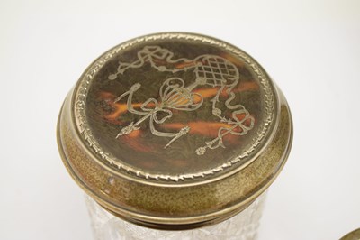 Lot 94 - George V silver and tortoiseshell trinket box