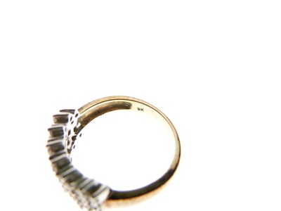 Lot 10 - Yellow metal (9ct) and diamond dress ring