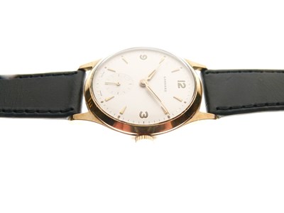 Lot 196 - Garrard - Gentleman's 9ct gold cased wristwatch