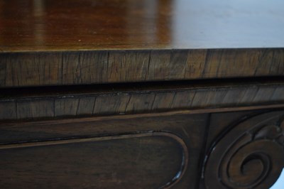 Lot 554 - Victorian rosewood pedestal card table