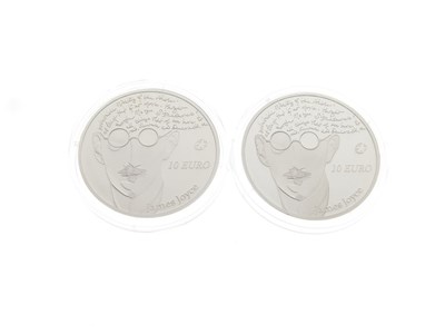 Lot 311 - James Joyce 10 Euro silver proof coins