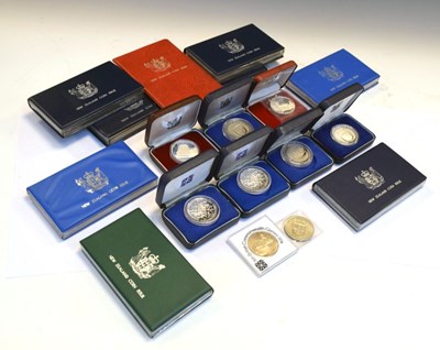 Lot 183 - Coins - Quantity of New Zealand proof sets, one dollar presentation packs etc