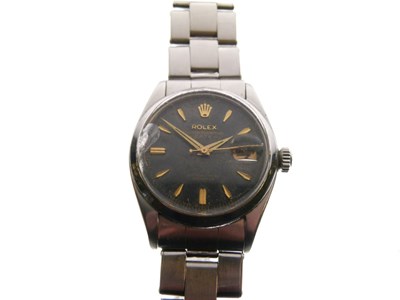 Lot 193 - Rolex - Gentleman's Oyster-Perpetual Date stainless steel wristwatch