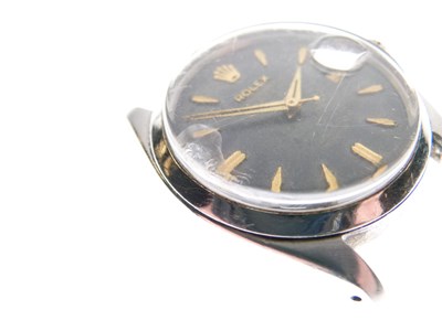 Lot 193 - Rolex - Gentleman's Oyster-Perpetual Date stainless steel wristwatch