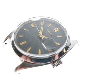 Lot 193 - Rolex - Gentleman's Oyster-Perpetual Date stainless steel wristwatch