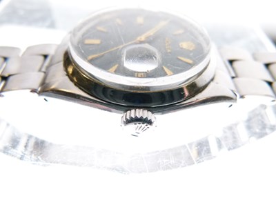 Lot 193 - Rolex - Gentleman's Oyster-Perpetual Date stainless steel wristwatch