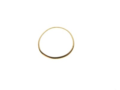 Lot 45 - 22ct wedding band, 2.5g approx
