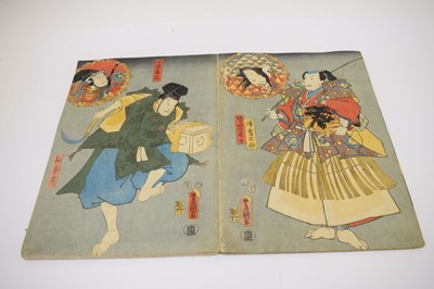 Lot 355 - Book of 19th Century Japanese woodblock prints