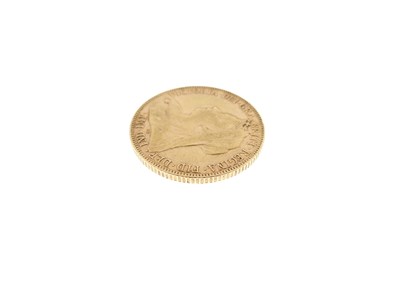 Lot 108 - Queen Victoria gold sovereign, 1899, old veiled head