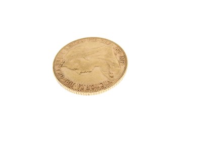 Lot 108 - Queen Victoria gold sovereign, 1899, old veiled head
