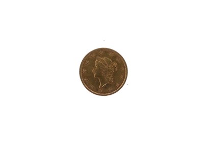 Lot 114 - United States of America gold one dollar coin, 1849