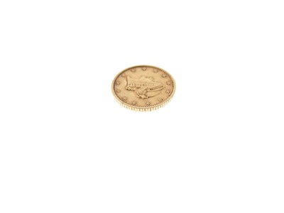 Lot 114 - United States of America gold one dollar coin, 1849