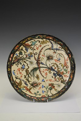 Lot 301 - Aesthetic Charger 'Japanese Design, Howell & James Art Pottery Exhibition 1885'