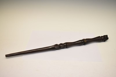 Lot 180 - African carved hardwood staff