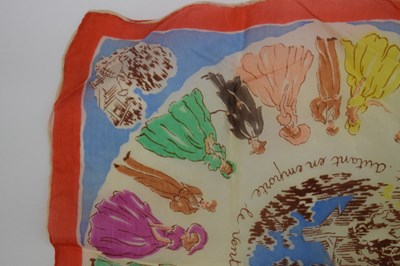 Lot 218 - French silk handkerchief 'Autant en emporte le vent' (Gone with the Wind)