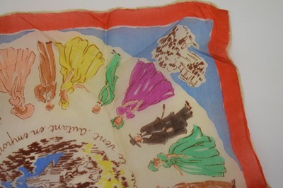 Lot 218 - French silk handkerchief 'Autant en emporte le vent' (Gone with the Wind)