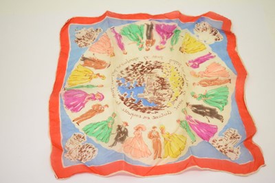Lot 218 - French silk handkerchief 'Autant en emporte le vent' (Gone with the Wind)