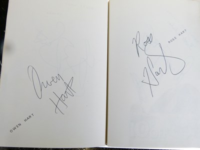 Lot 259 - Two books of wrestling autographs