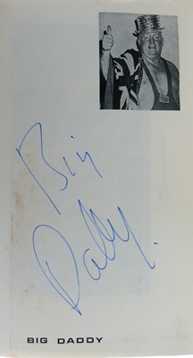 Lot 259 - Two books of wrestling autographs