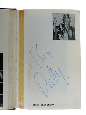 Lot 259 - Two books of wrestling autographs