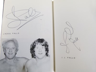 Lot 259 - Two books of wrestling autographs