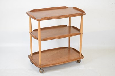 Lot 674 - Ercol Windsor model 458 light elm three-tier trolley