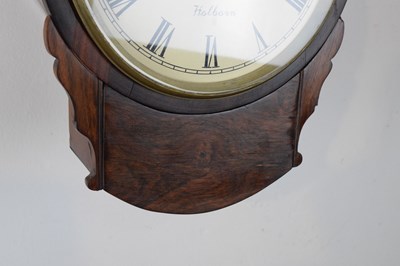 Lot 506 - Victorian rosewood single-fusee wall clock of small proportions