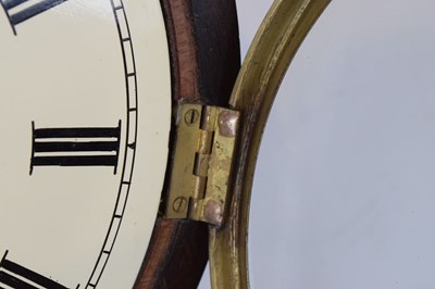 Lot 506 - Victorian rosewood single-fusee wall clock of small proportions