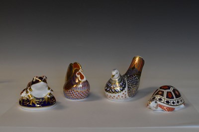 Lot 533 - Four Royal Crown Derby paperweights