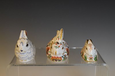 Lot 539 - Seven Royal Crown Derby paperweights