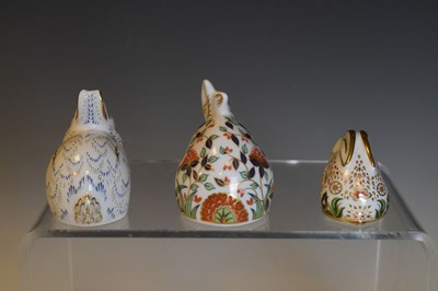 Lot 539 - Seven Royal Crown Derby paperweights