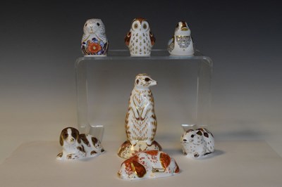 Lot 537 - Seven Royal Crown Derby paperweights