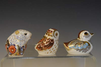 Lot 537 - Seven Royal Crown Derby paperweights