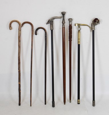 Lot 217 - Quantity of novelty walking sticks