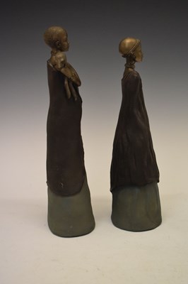 Lot 214 - Two limited edition Soul Journey Maasai figures