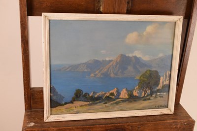 Lot 399 - Frederick William Elwell, (1870-1958)  - ‘Gulf of Porto, Piana, Corsica’