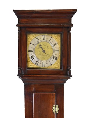 Lot 437 - Numbered George II 30-hour brass dial single-hand longcase clock