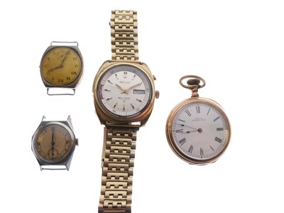 Lot 203 - Four assorted wrist and pocket watches