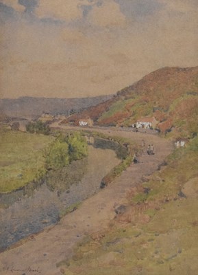 Lot 409 - Samuel John Lamorna Birch RA (1869-1955) - Watercolour - 'The Winding Avon'