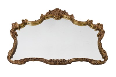 Lot 521 - Reproduction Rococo-influence gilt framed wall mirror