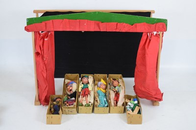 Lot 271 - Pelham puppet part theatre, and six puppets