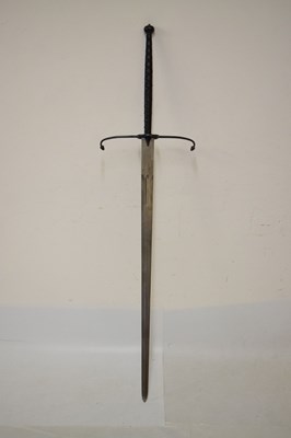 Lot 447 - Large reproduction Medieval-style sword