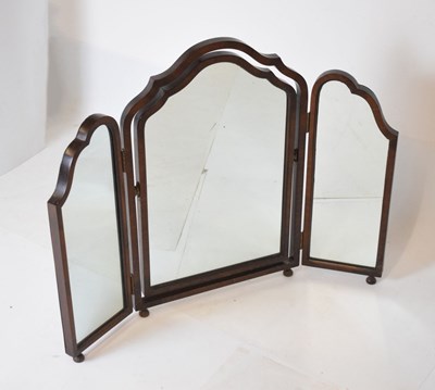 Lot 441 - Triptych dressing mirror