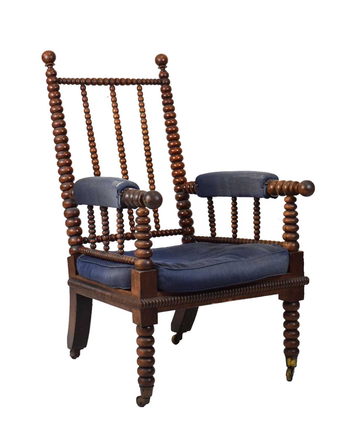 Lot 573 - Bobbin arm chair