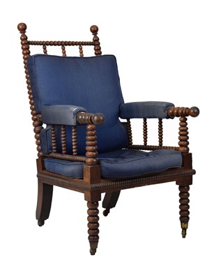 Lot 573 - Bobbin arm chair