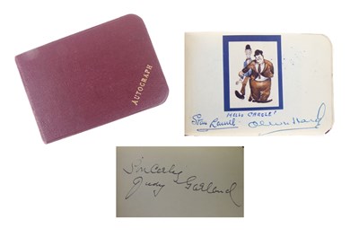 Lot 258 - Autograph book to include Laurel and Hardy