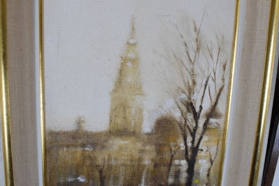 Lot 492 - Anthony Robert Klitz (1917-2000) - Oil on canvas - 'Cambridge Hall, Southport'