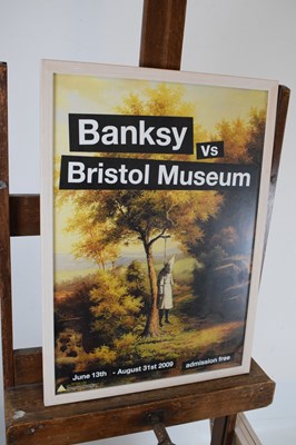 Lot 491 - Four framed Banksy v Bristol Museum posters