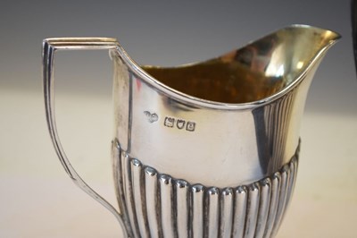 Lot 147 - Victorian silver tea set comprising teapot, milk jug and sugar bowl