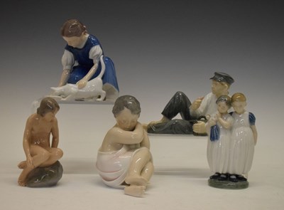 Lot 293 - Four Royal Copenhagen figures